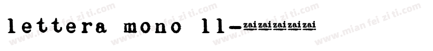 lettera mono ll字体转换